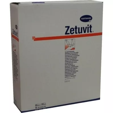 ZETUVIT Impacchi assorbenti sterili 20x20 cm, 15 pz