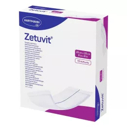 ZETUVIT Impacchi assorbenti sterili 20x20 cm, 15 pz