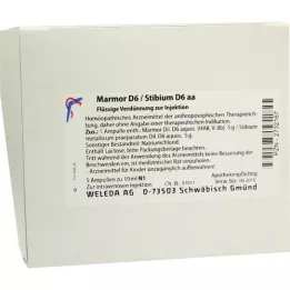 MARMOR D 6/Stibium D 6 aa Fiale, 5X10 ml