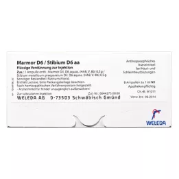 MARMOR D 6/Stibium D 6 aa Fiale, 50X10 ml