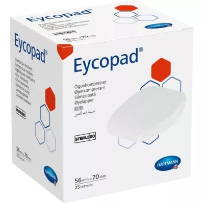 EYCOPAD Impacchi oculari 56x70 mm sterili, 25 pz