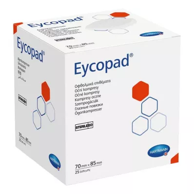 EYCOPAD Impacchi oculari 70x85 mm sterili, 25 pz EYCOPAD Impacchi oculari 70x85 mm sterili, 25 pz