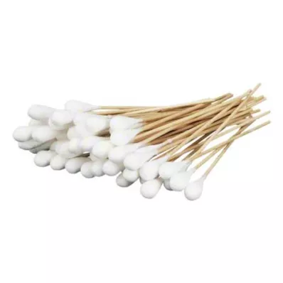 WATTESTÄBCHEN con testa di cotone grande 15 cm, 50 pezzi
