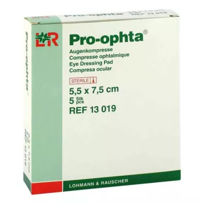 PRO-OPHTA Compresse singole sterili 5,5x7,5 cm, 5 pz