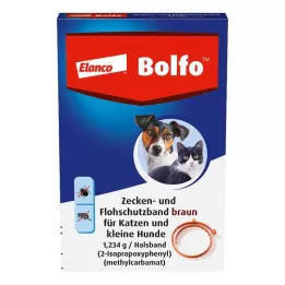 BOLFO Fascia antipulci marrone per cani/gatti di piccola taglia, 1 pz