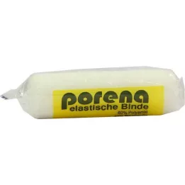 PORENA Benda di garza elastica da 10 cm bianca con involucro, 1 pz