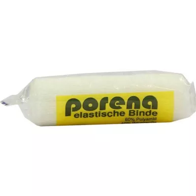 PORENA Benda di garza elastica da 10 cm bianca con involucro, 1 pz