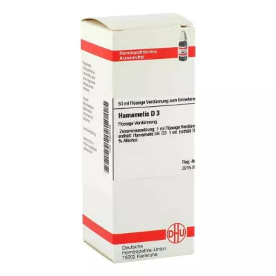 HAMAMELIS D 3 Diluizione, 50 ml HAMAMELIS D 3 Diluizione, 50 ml
