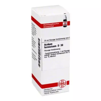 ACIDUM FORMICICUM D 30 Diluizione, 20 ml ACIDUM FORMICICUM D 30 Diluizione, 20 ml
