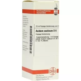 ACIDUM OXALICUM D 6 Diluizione, 20 ml