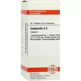 SABDARIFFA D 2 compresse, 80 pz