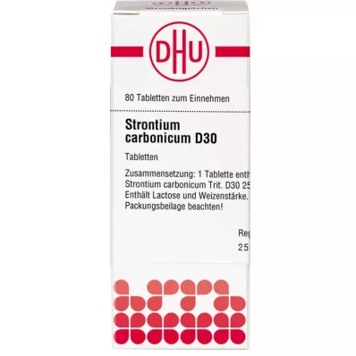STRONTIUM CARBONICUM D 30 compresse, 80 pz