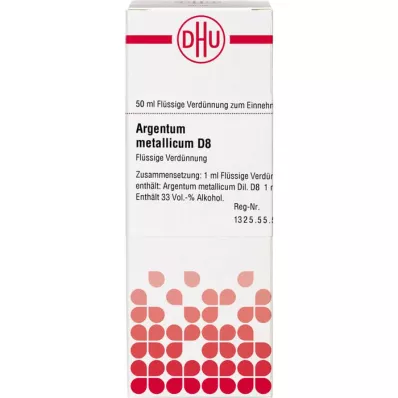 ARGENTUM METALLICUM D 8 diluizione, 50 ml