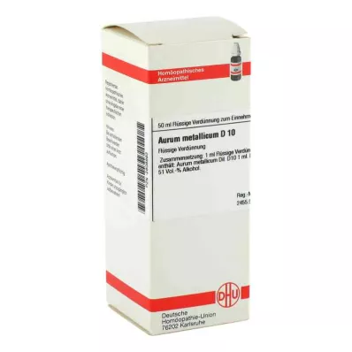 AURUM METALLICUM Diluizione D 10, 50 ml