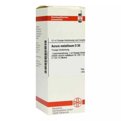 AURUM METALLICUM D 30 Diluizione, 50 ml AURUM METALLICUM D 30 Diluizione, 50 ml