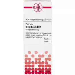 FERRUM METALLICUM D 12 Diluizione, 50 ml