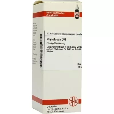 PHYTOLACCA D 6 Diluizione, 50 ml