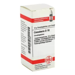 CINNABARIS D 10 globuli, 10 g