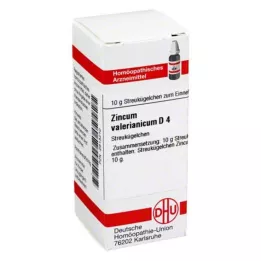 ZINCUM VALERIANICUM D 4 globuli, 10 g