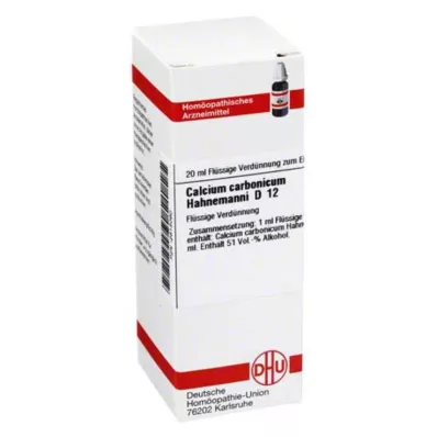 CALCIUM CARBONICUM Hahnemanni D 12 Diluizione, 20 ml CALCIUM CARBONICUM Hahnemanni D 12 Diluizione, 20 ml