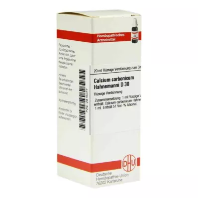 CALCIUM CARBONICUM Hahnemanni D 30 Diluizione, 20 ml CALCIUM CARBONICUM Hahnemanni D 30 Diluizione, 20 ml