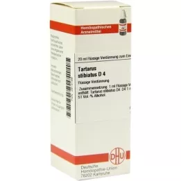 TARTARUS STIBIATUS Diluizione D 4, 20 ml