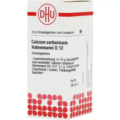 CALCIUM CARBONICUM Hahnemanni D 12 globuli, 10 g