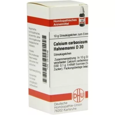 CALCIUM CARBONICUM Hahnemanni D 30 globuli, 10 g
