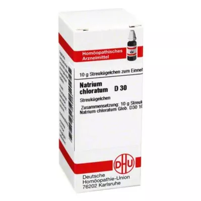 NATRIUM CHLORATUM D 30 globuli, 10 g