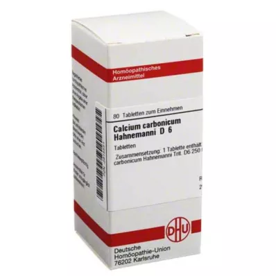 CALCIUM CARBONICUM Hahnemanni D 6 Compresse, 80 pz