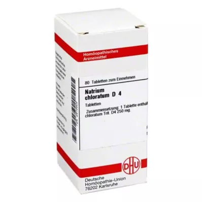 NATRIUM CHLORATUM D 4 compresse, 80 pz