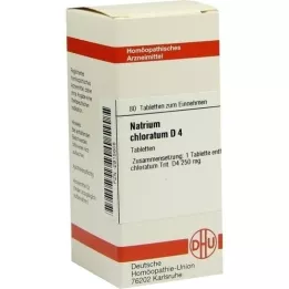 NATRIUM CHLORATUM D 4 compresse, 80 pz