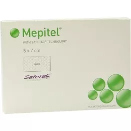 MEPITEL Medicazione in rete di silicone 5x7 cm sterile, 5 pz