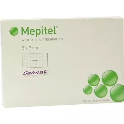MEPITEL Medicazione in rete di silicone 5x7 cm sterile, 5 pz