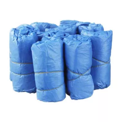 ÜBERSCHUHE Plastica monouso blu, 100 pz