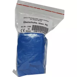 ÜBERSCHUHE Plastica monouso blu, 10 pz