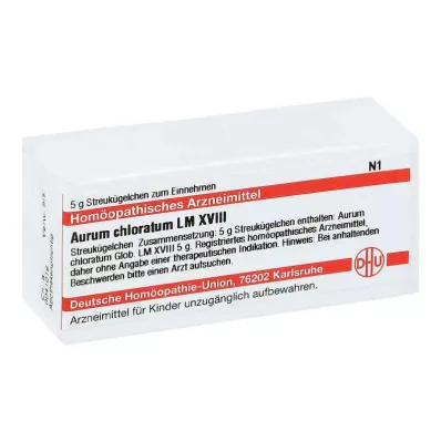 AURUM CHLORATUM LM XVIII Globuli, 5 g