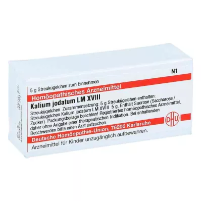 KALIUM JODATUM LM XVIII Globuli, 5 g KALIUM JODATUM LM XVIII Globuli, 5 g