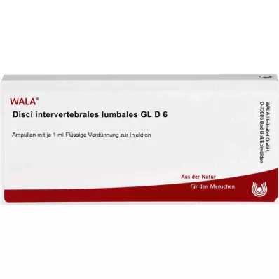 DISCI intervertebrali lombari GL D 6 fiale, 10X1 ml