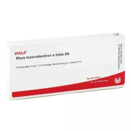 RHUS TOXICODENDRON E foliis D 6 Fiale, 10X1 ml