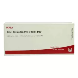 RHUS TOXICODENDRON E foliis D 30 fiale, 10X1 ml