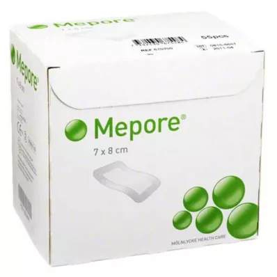 MEPORE Medicazione sterile per ferite 7x8 cm, 55 pz