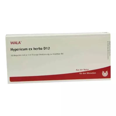 HYPERICUM EX Herba D 12 fiale, 10X1 ml HYPERICUM EX Herba D 12 fiale, 10X1 ml