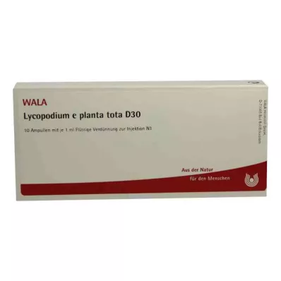 LYCOPODIUM E planta tota D 30 fiale, 10X1 ml LYCOPODIUM E planta tota D 30 fiale, 10X1 ml