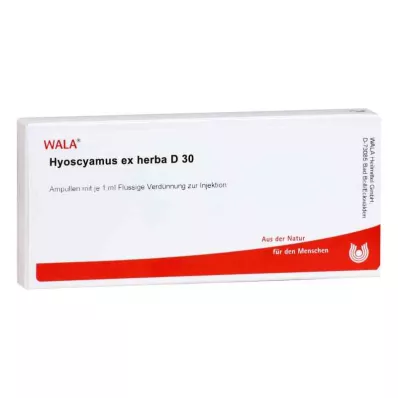 HYOSCYAMUS EX Herba D 30 fiale, 10X1 ml