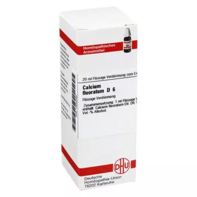 CALCIUM FLUORATUM D 6 Diluizione, 20 ml CALCIUM FLUORATUM D 6 Diluizione, 20 ml