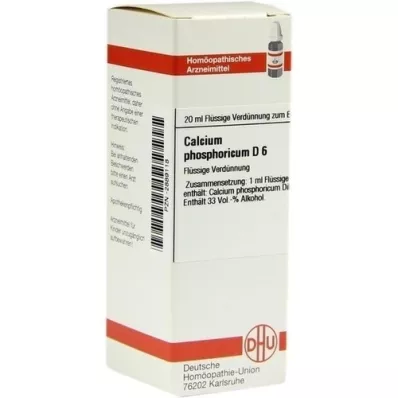 CALCIUM PHOSPHORICUM D 6 Diluizione, 20 ml