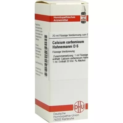 CALCIUM CARBONICUM Hahnemanni D 6 Diluizione, 20 ml