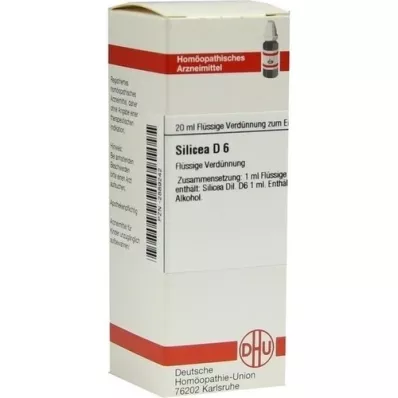 SILICEA D 6 Diluizione, 20 ml