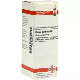 HEPAR SULFURIS D 6 Diluizione, 20 ml